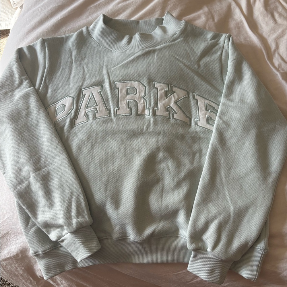 Light Green Sweatshirt with PARKER Logo